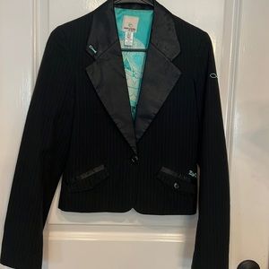 Ripcurl Satin Lined, Women’s “tuxedo” jacket sz L, fits like M
